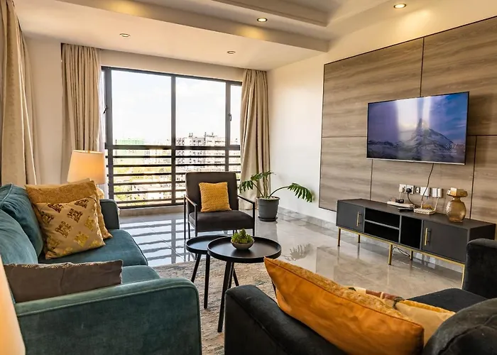 2 Bedroom Furnished Apartment In Kilimani, Nairobi, Kenya With A Pooll