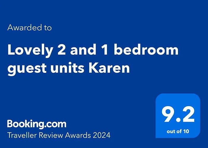 Lovely 2 And 1 Bedroom Guest Units Karen