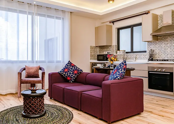Elite One Bedroom Apartment,Swimming Pool, Gym, Workspace ,Wonderiss Homes Close Proximity To Gtc, Jw Mariott And Kempinski