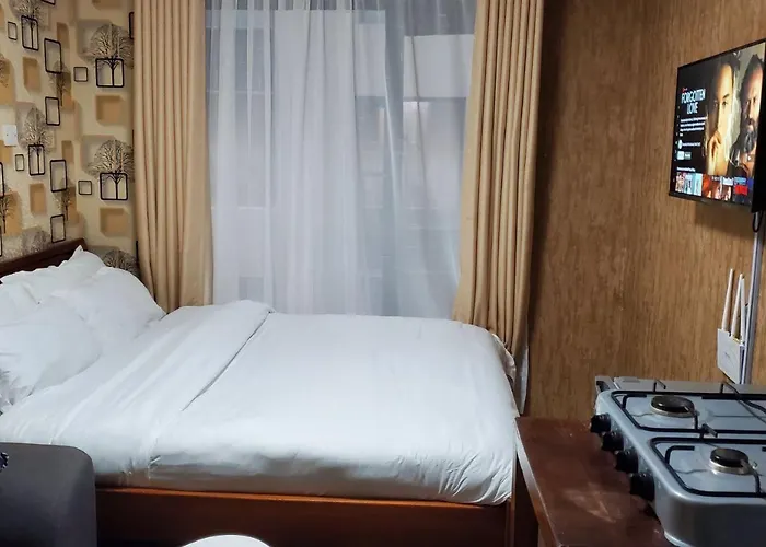 Lovely & Cozy Compact Studio Near Airport With Rooftop View