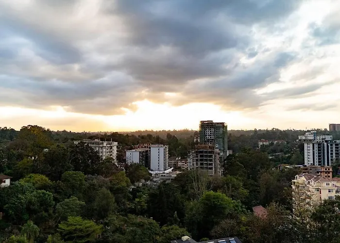 Chic High-Rise With Picturesque City Skyline View