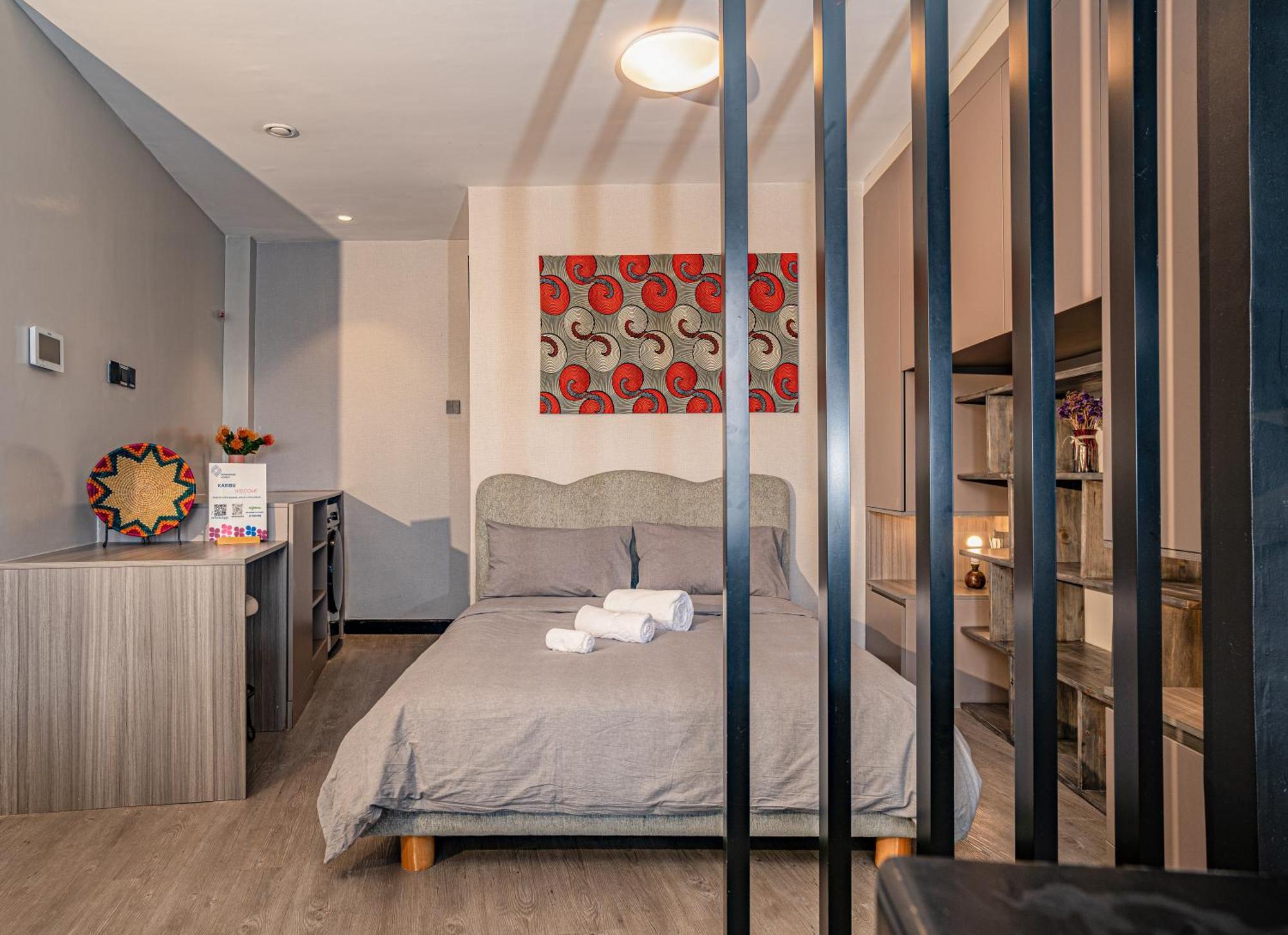 Escada & 2-bedroom, Rooftop Swimming Pool, Gym, Workspace, Wonderiss Homes Westland Living Nairobi