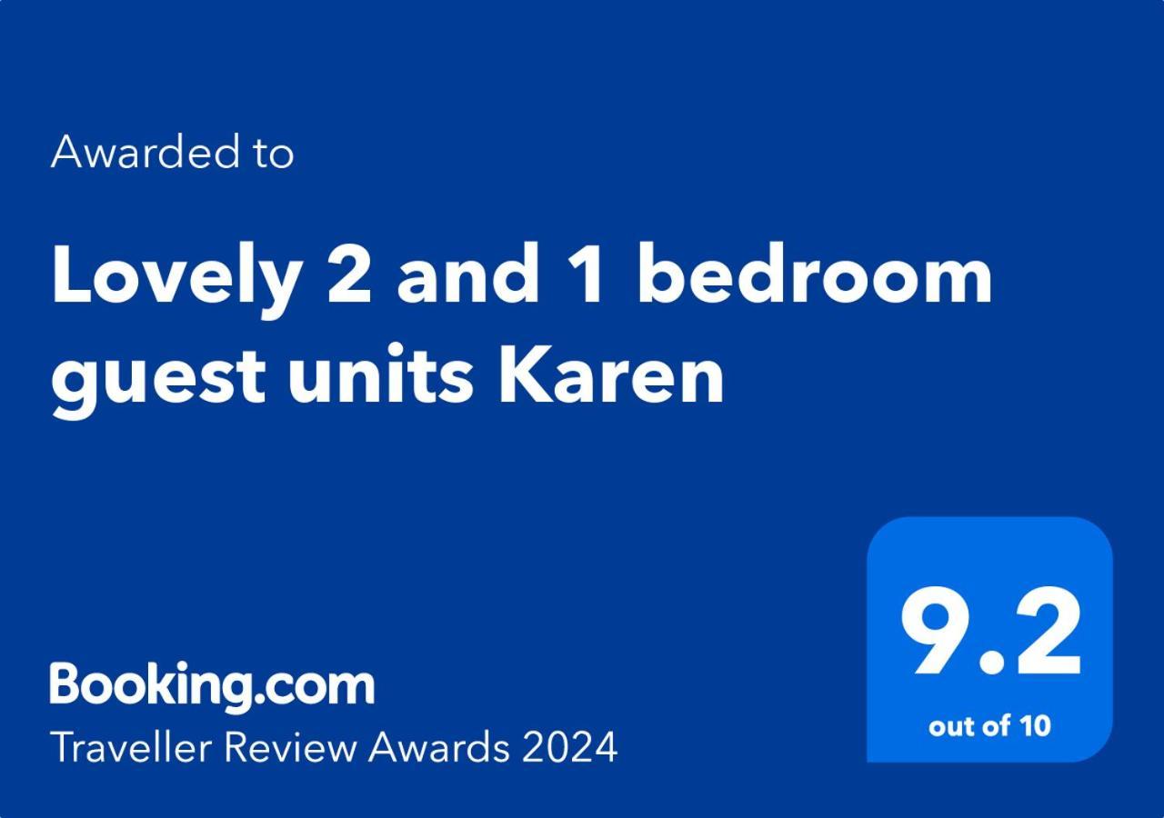 Lovely 2 And 1 Bedroom Guest Units Karen