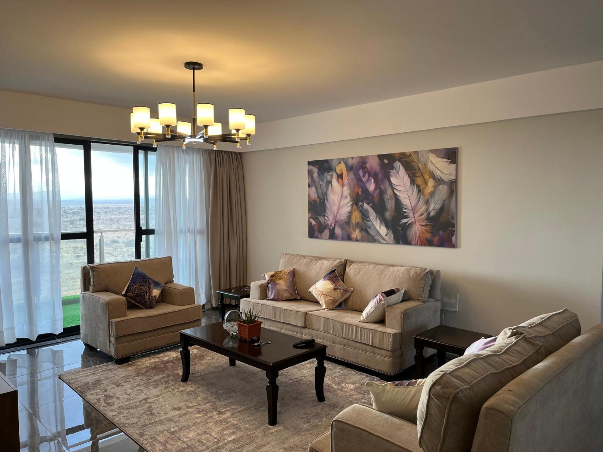 Apartment Serene 3br Near Jkia And Sgr With National Park View Nairobi
