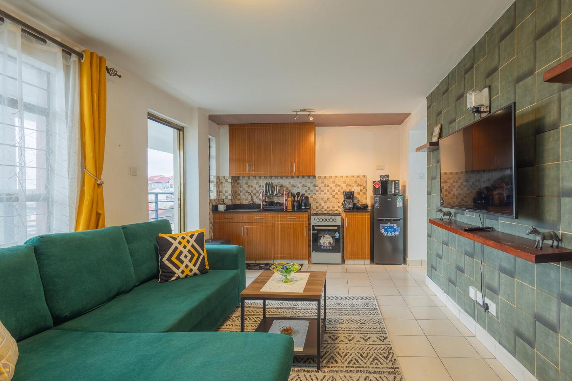 Apartment Furnished 1 Bedroom In Nairobi. 15 Mins To Cbd. Free Wi-fi & Parking Nairobi