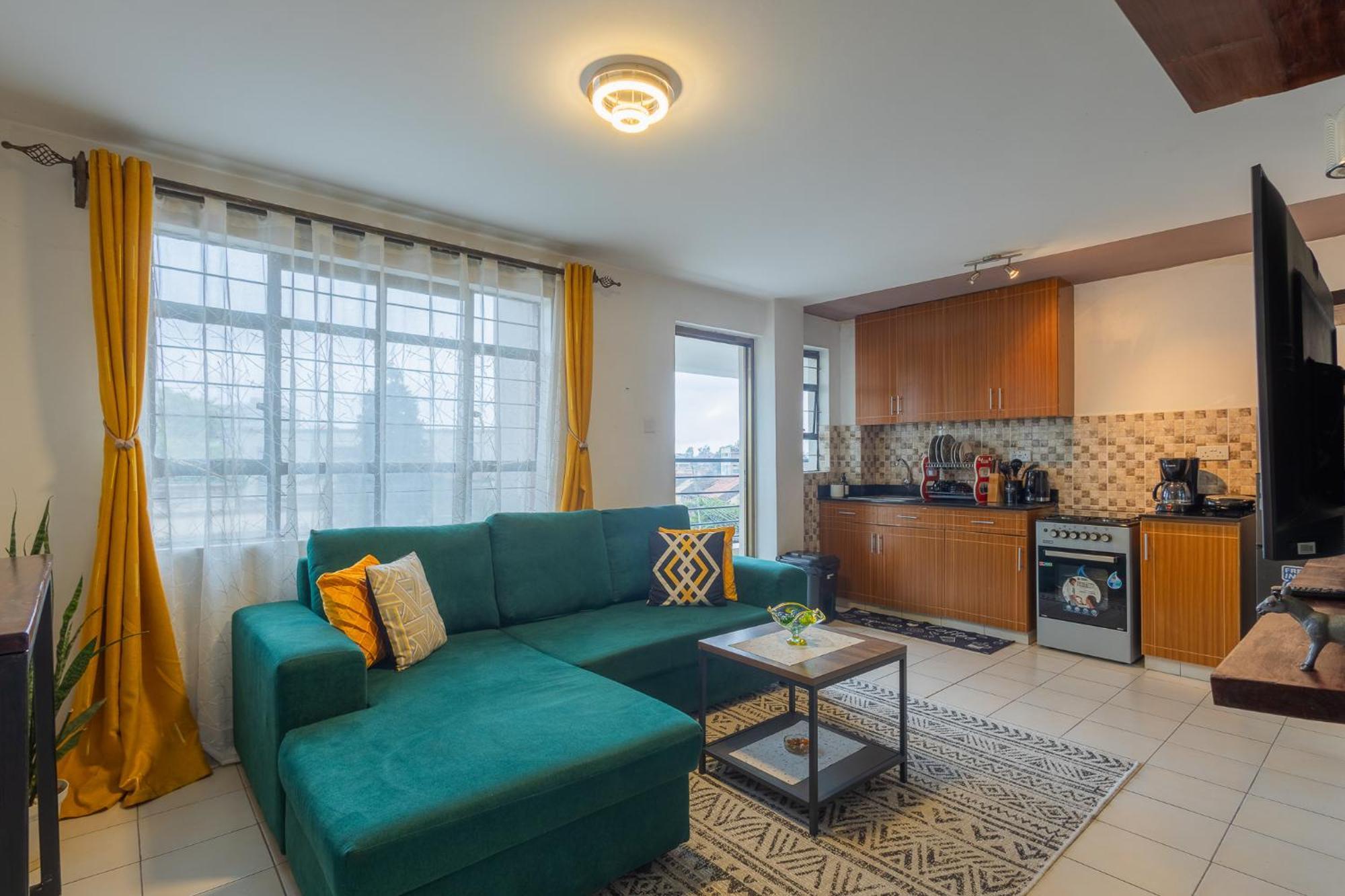 Furnished 1 Bedroom In Nairobi. 15 Mins To Cbd. Free Wi-fi & Parking Nairobi