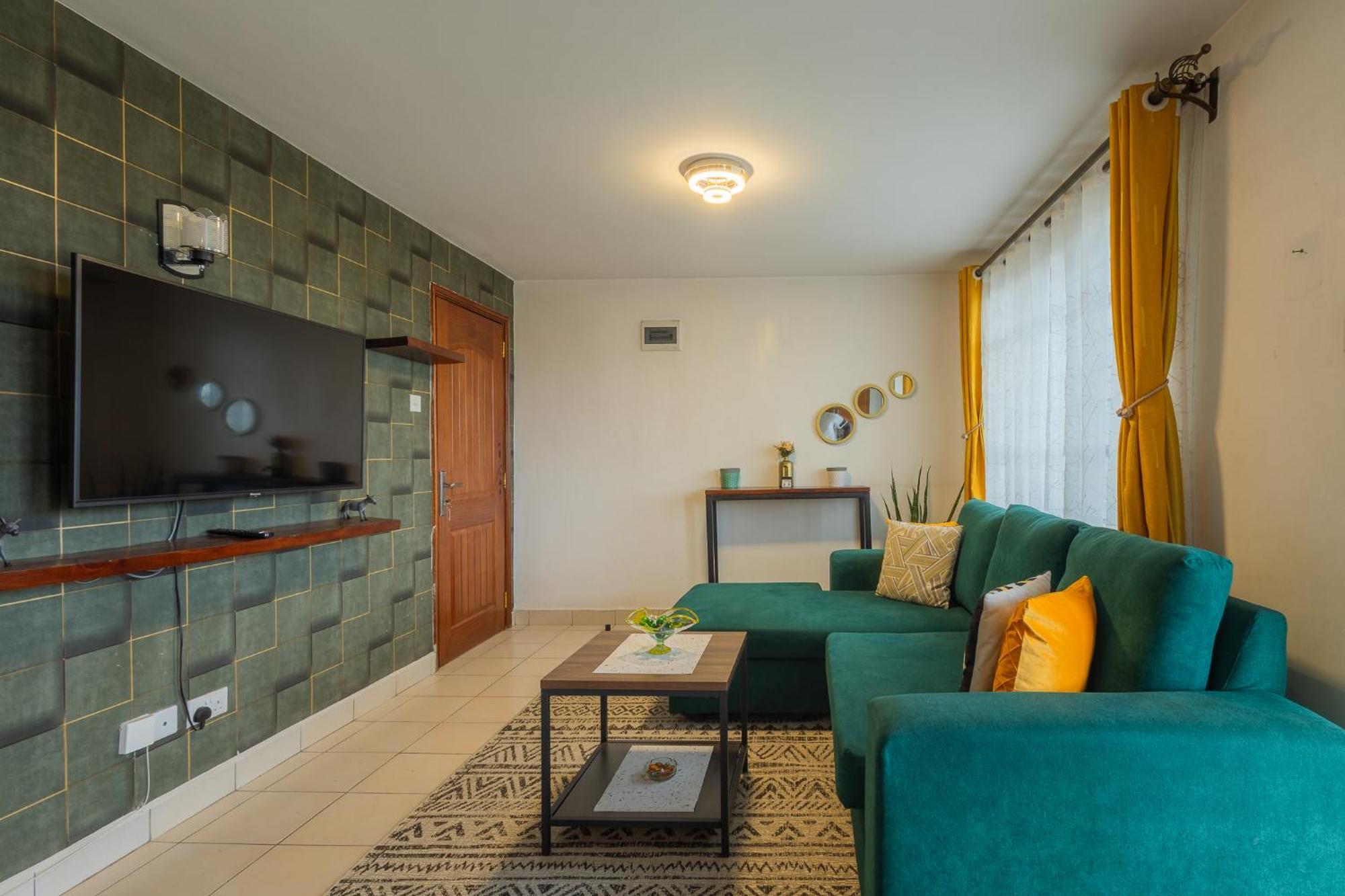 Furnished 1 Bedroom In Nairobi. 15 Mins To Cbd. Free Wi-fi & Parking