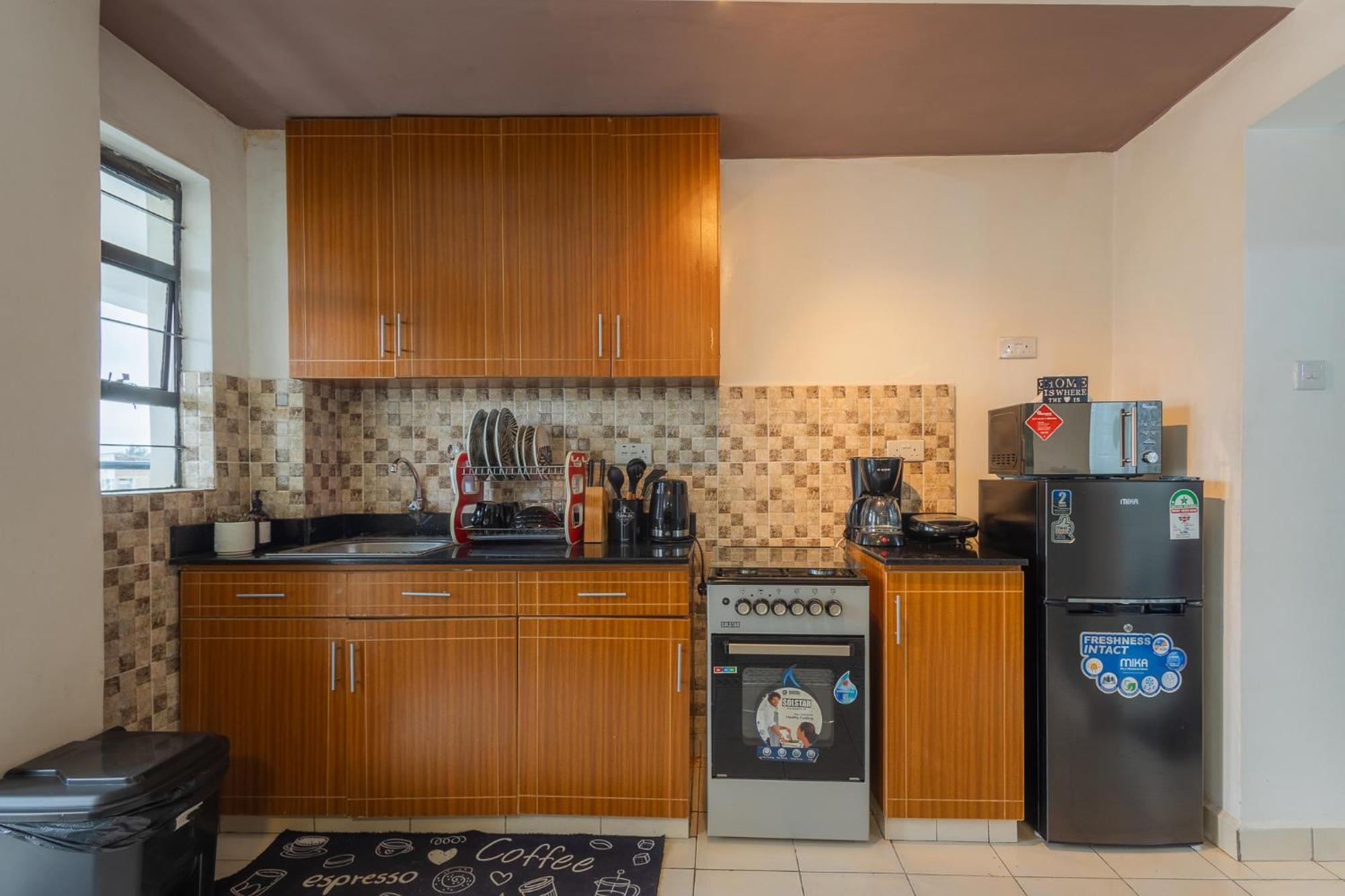 Furnished 1 Bedroom In Nairobi. 15 Mins To Cbd. Free Wi-fi & Parking Apartment