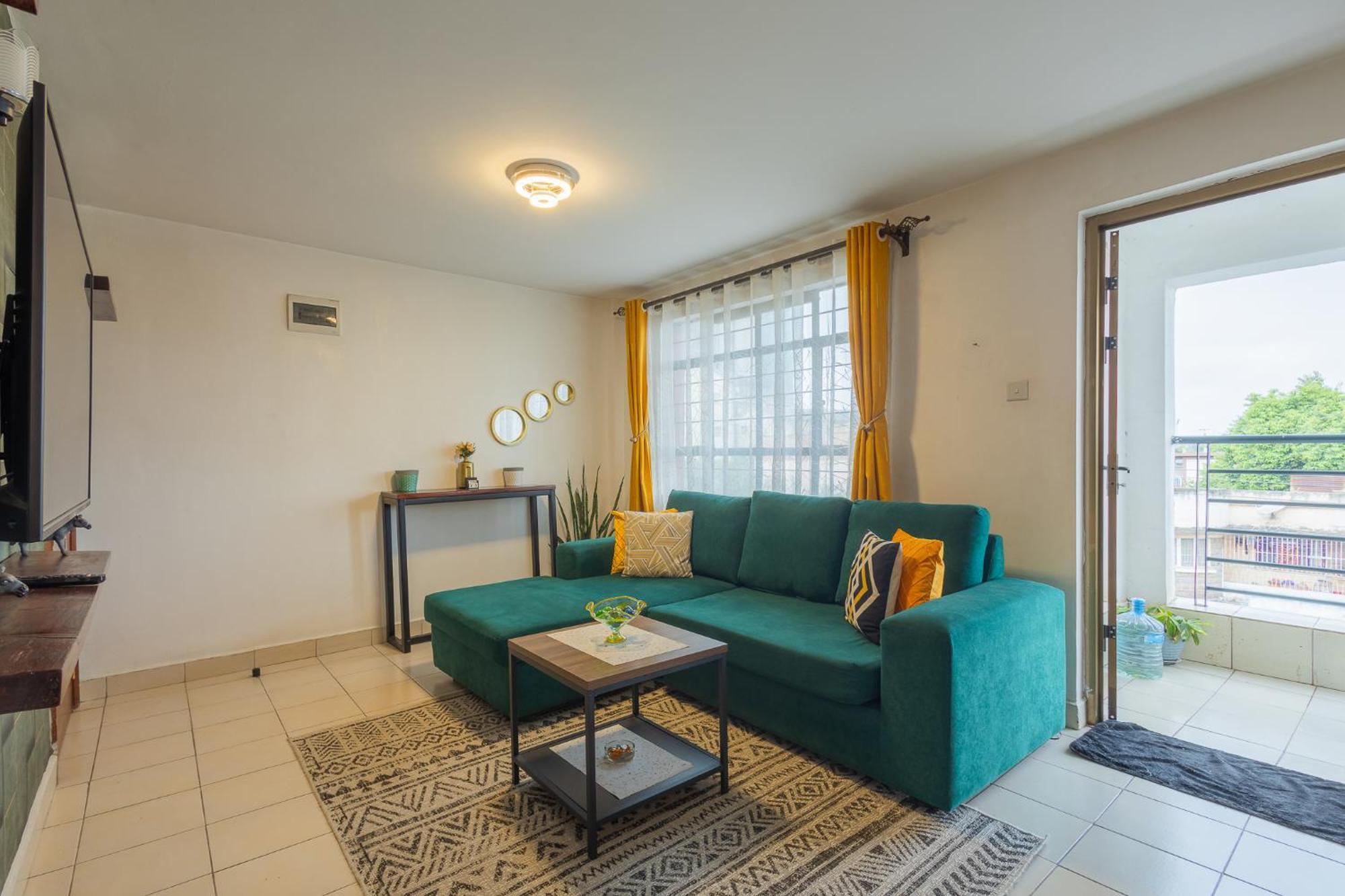 Apartment Furnished 1 Bedroom In Nairobi. 15 Mins To Cbd. Free Wi-fi & Parking Nairobi
