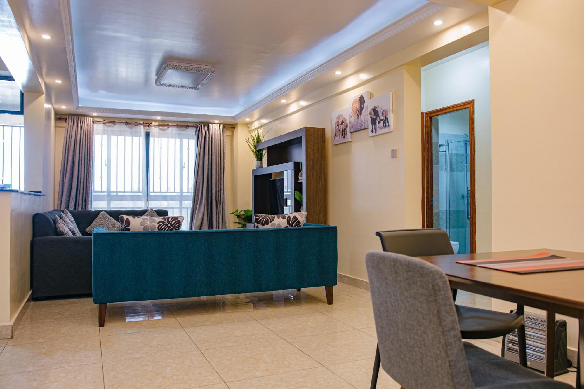 Apartment Elegant 2 Bedroom Kileleshwa - Free Netflix, Parking, Superfast Wifi, Views Of Arboretum
