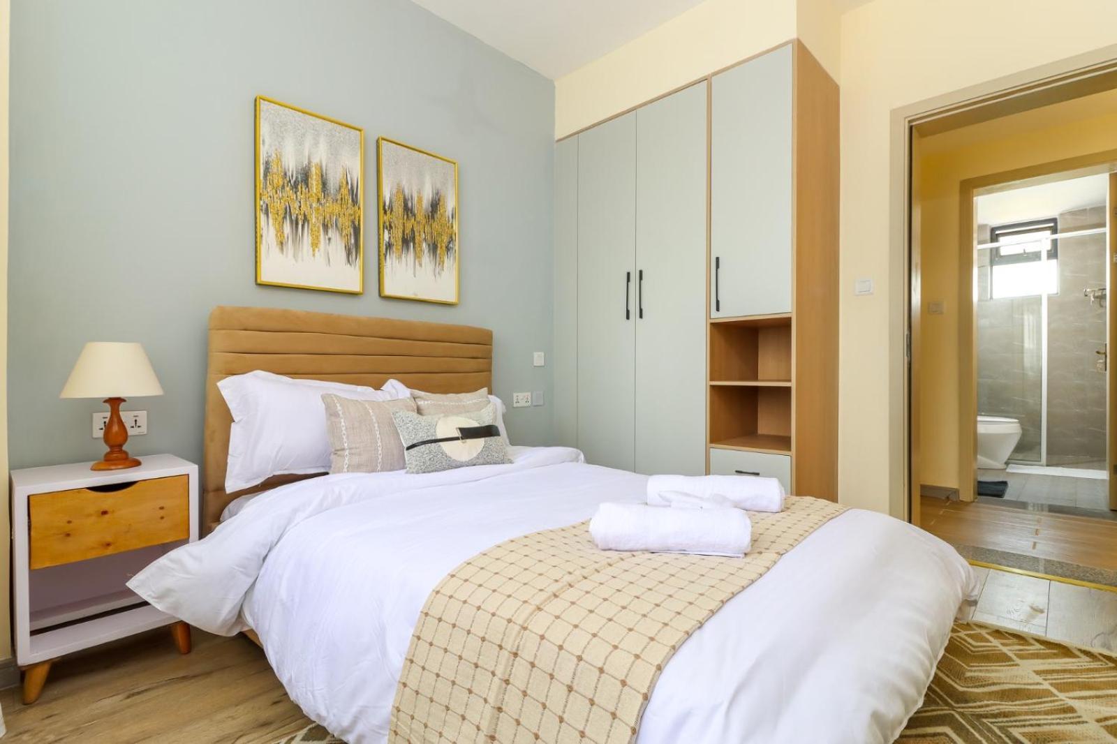 Elegant Cozy Two Bedroom With Heated Swimming Pool Well Equipped Gym Ample Parking Space And Children Playing Ground And A Relaxing Rooftop With Breathtaking Views Apartment Nairobi