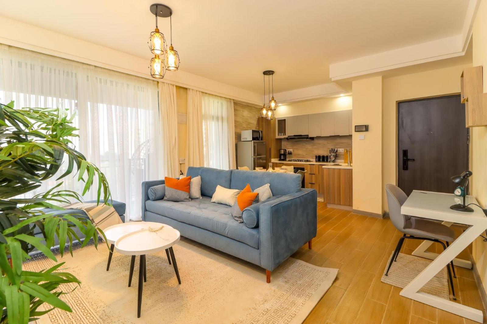 Elegant Cozy Two Bedroom With Heated Swimming Pool Well Equipped Gym Ample Parking Space And Children Playing Ground And A Relaxing Rooftop With Breathtaking Views Nairobi