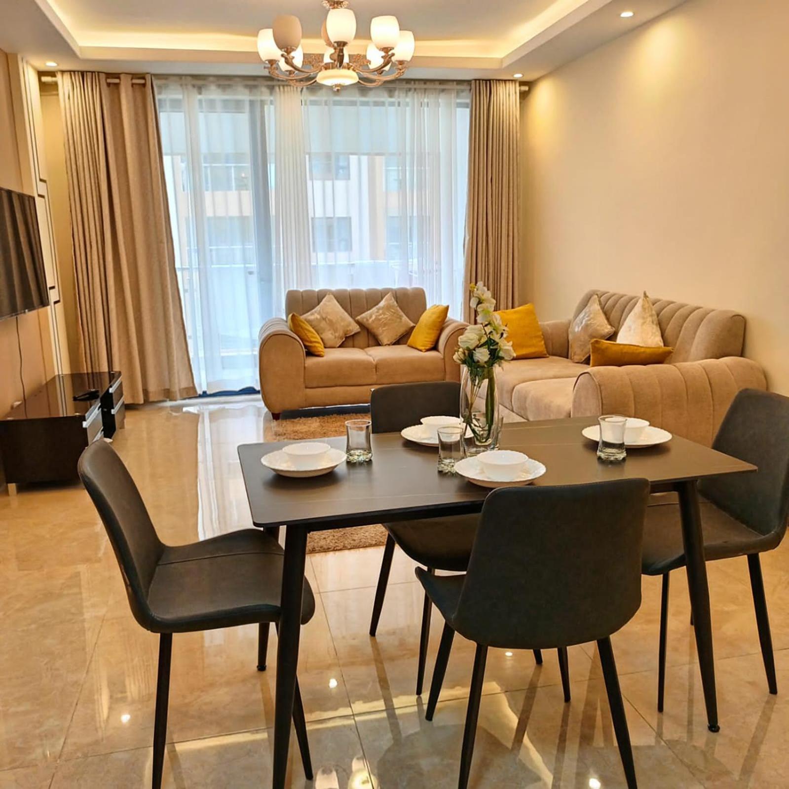 Apartment Enzi Heights Luxurious 2 Bedroom Furnished And Serviced With A Pool,gym And Playground *