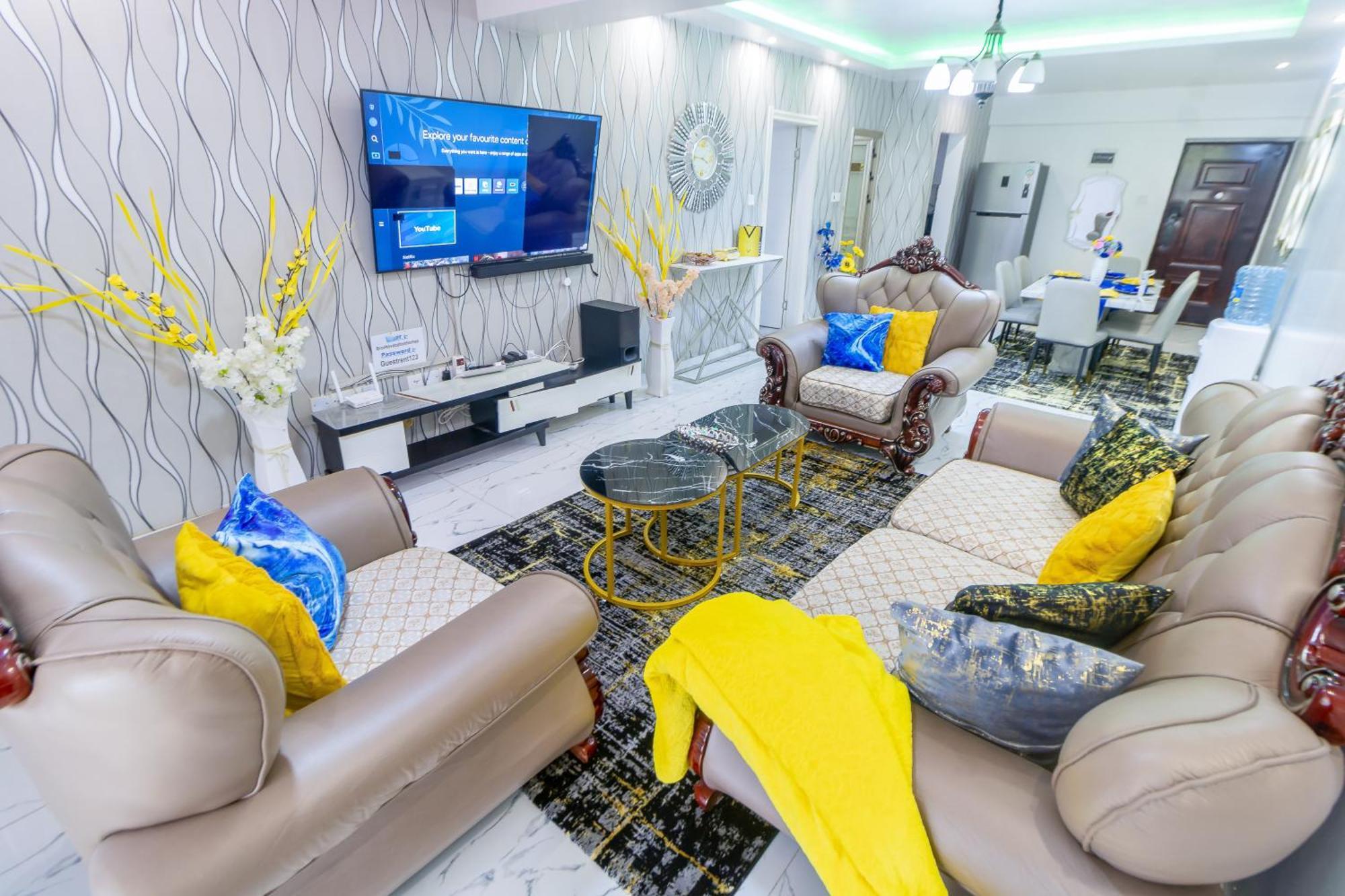 Apartment Executive 3 Bedroom In Nairobi, Kilimani, Yaya Center, Hurligham *