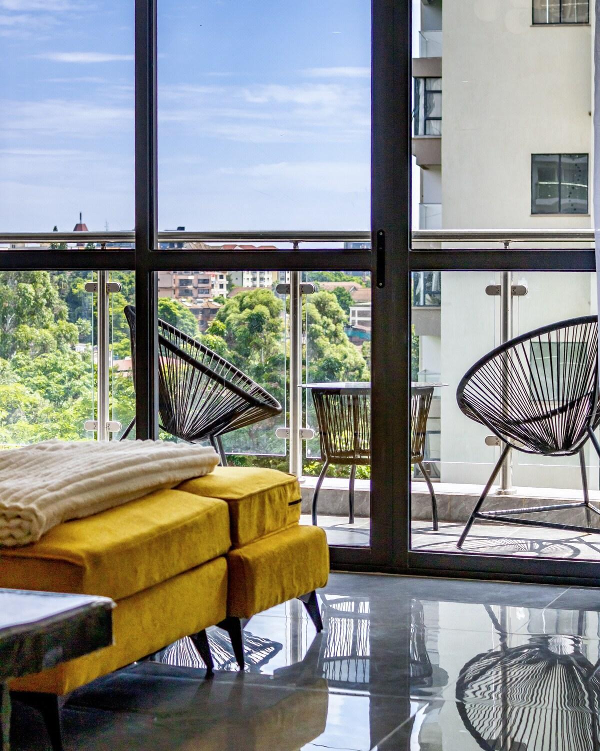 Modern 2 Bed In Riverside Westlands Behind Riverside Square Mall With Gym 5 Minutes To Cbd With Scenic Nature And River Views Situated On The 8th Floor Apartment Nairobi