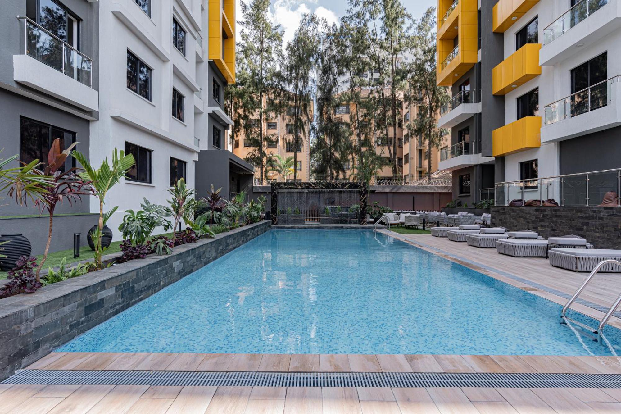 Wilma Towers & One Bedroom Apartment, Swimming Pool, Gym, Sauna,steam Workspace ,wonderiss Homes Kilimani Living * Nairobi