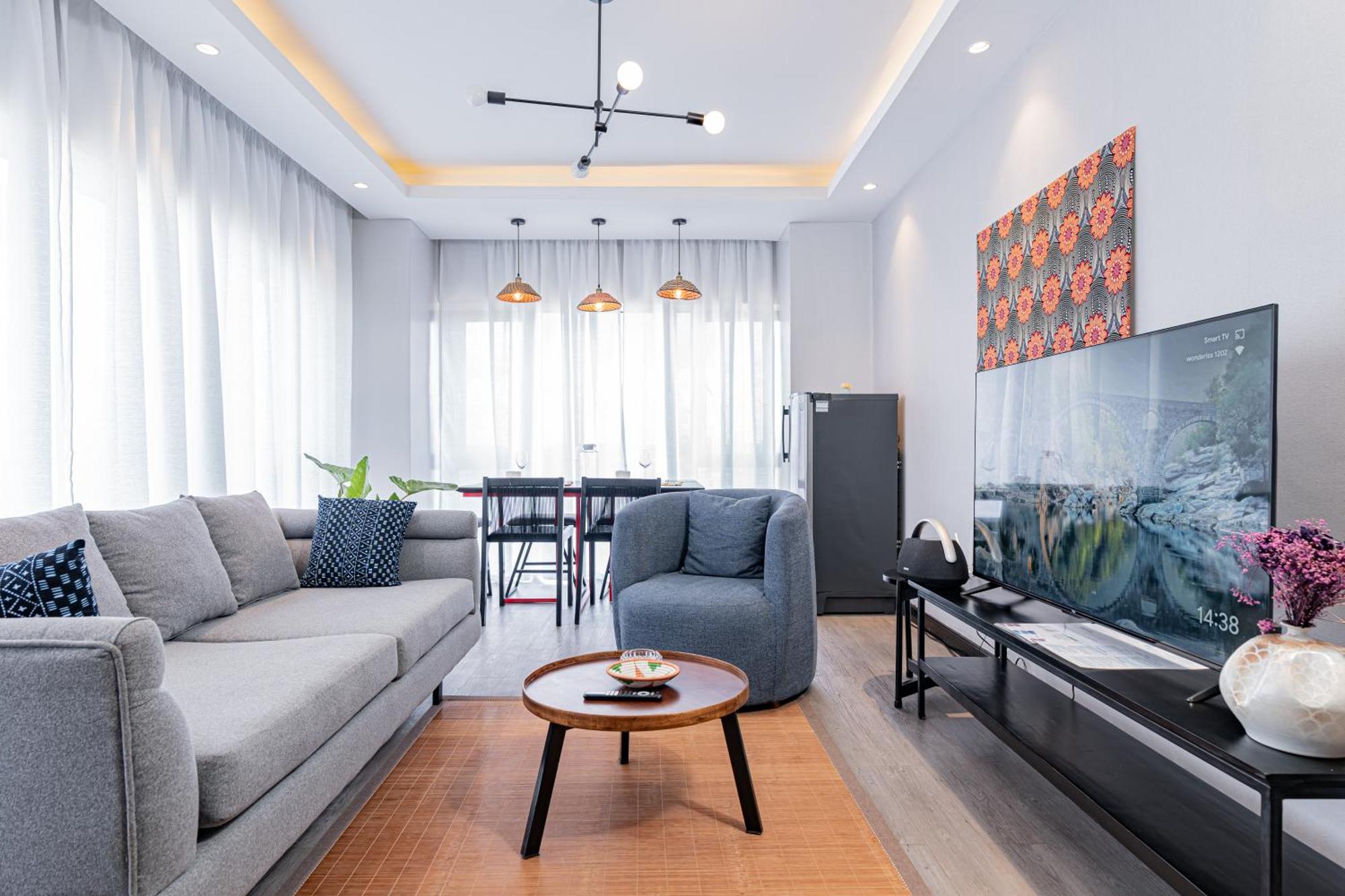 Escada & 2-bedroom, Rooftop Swimming Pool, Gym, Workspace, Wonderiss Homes Westland Living Nairobi