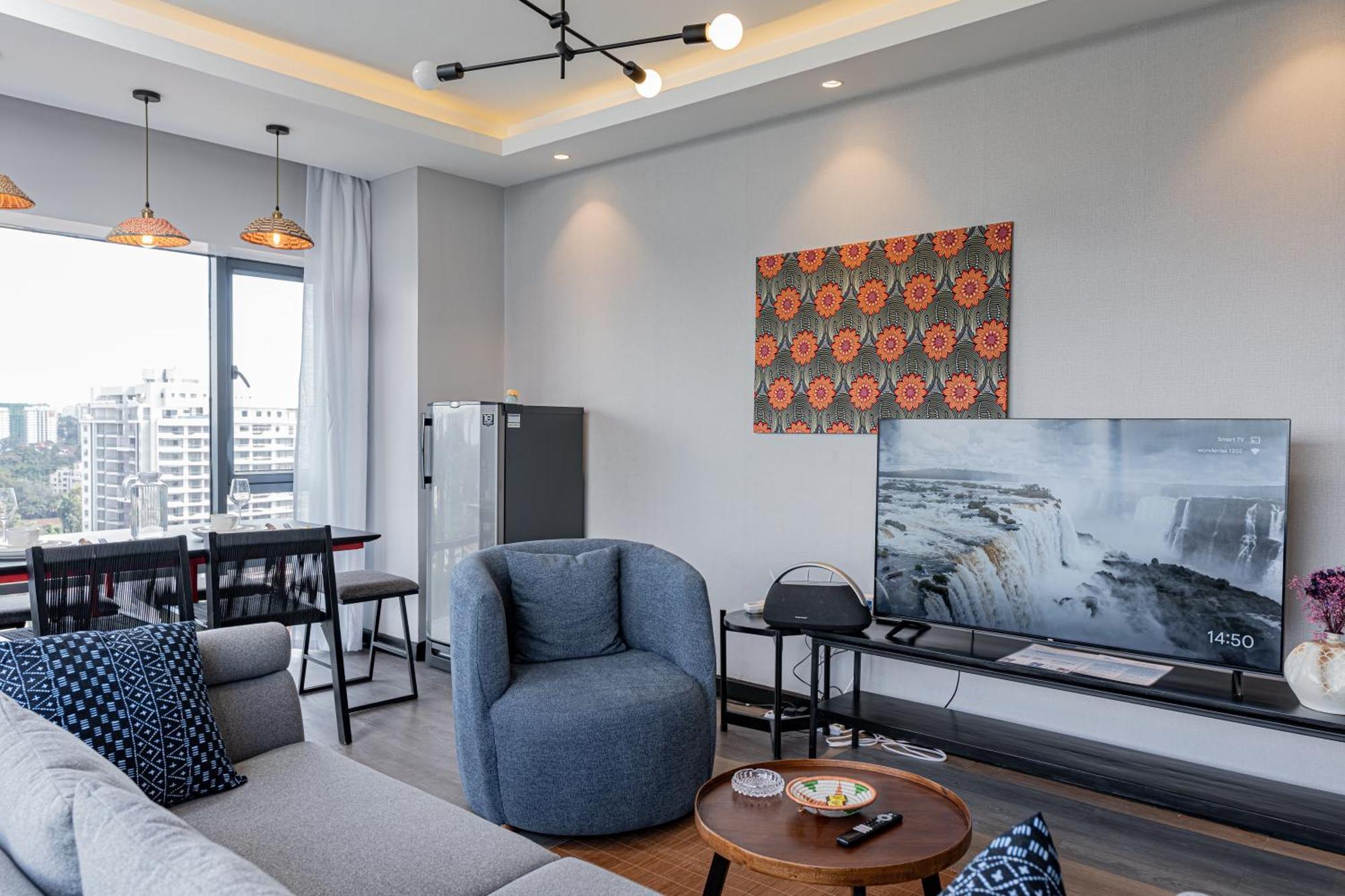Apartamento Escada & 2-bedroom, Rooftop Swimming Pool, Gym, Workspace, Wonderiss Homes Westland Living Nairobi