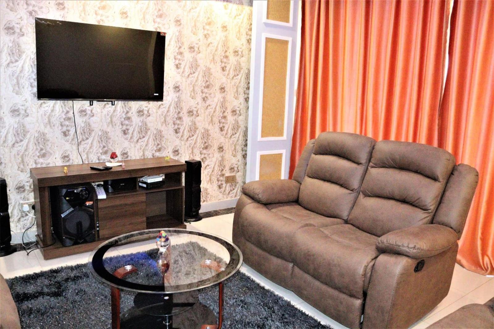 Beautifully And Elegantly Furnished Three Bedroom With Swimming Pool Fully Equipped Gym Ample Parking And Children Playing Ground And A Relaxing Rooftop With An Amazing Scenic Views *