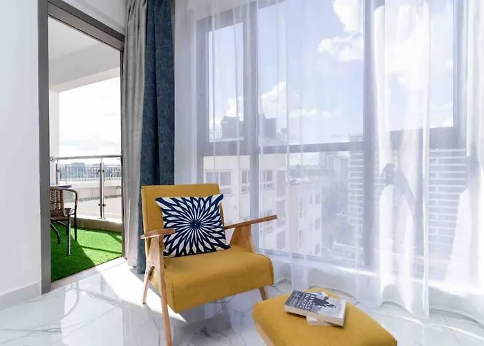 Smart Homes 1Br With Gym & City View In Kilimani, Yaya