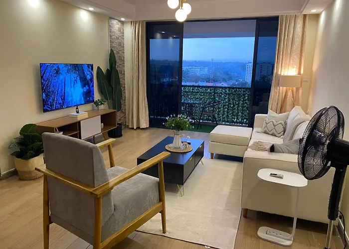 The Comfort Executive Loft Two Bedroomed Apartment With Amazin Breathtaking City Views ,Heated Swimming Pool,Gym And Rooftop Chill Spot With Offers Breathtaking City Views ,Private Ample Parking Space With Designated Child Playground Area