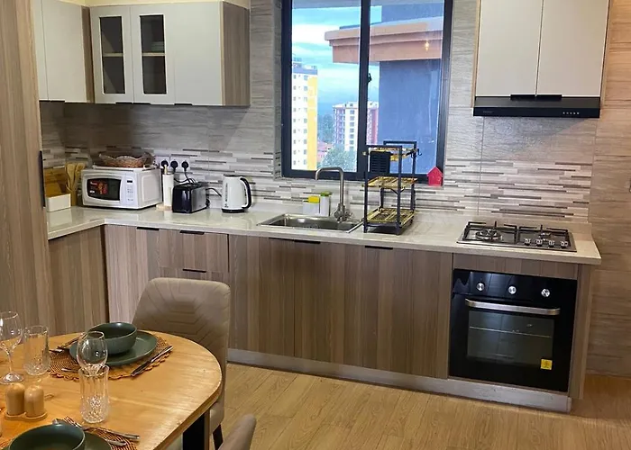 Spacious Elegant Two Bedroom Apartment With Amazing Scenic Views, Heated Swimming Pool,Free Parking Space And Modern Equipped Gym