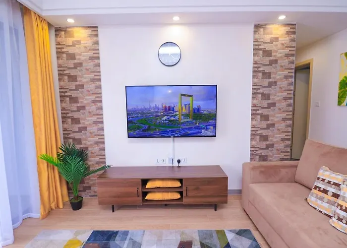 Lovely Two Bedroom Apartment With Heated Swimming Pool Fully Equipped Gym Ample Parking Space Children Playing Ground And Amazing Scenic City Views