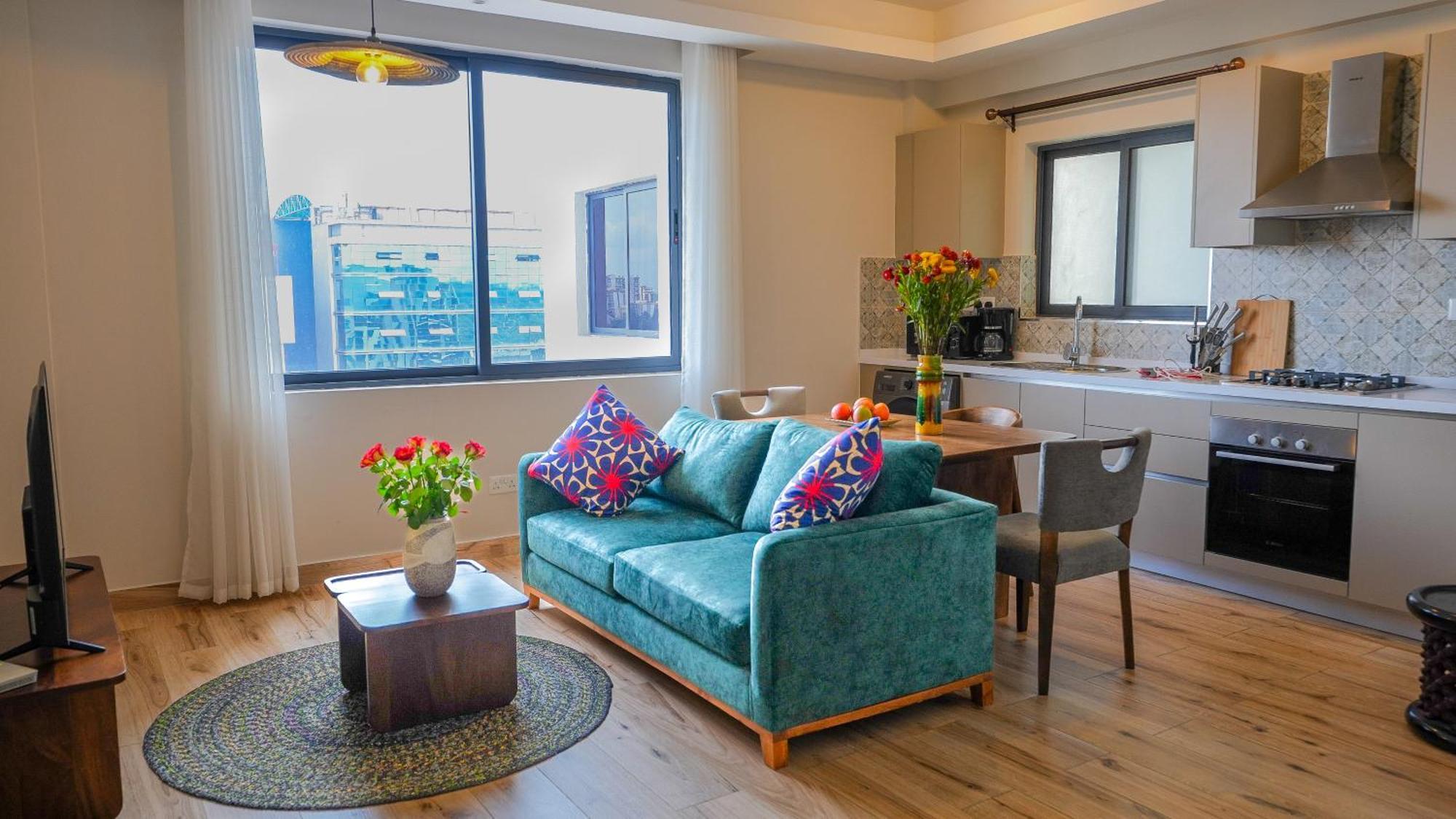 Elite One Bedroom Apartment,swimming Pool, Gym, Workspace ,wonderiss Homes Close Proximity To Gtc, Jw Mariott And Kempinski Apartment