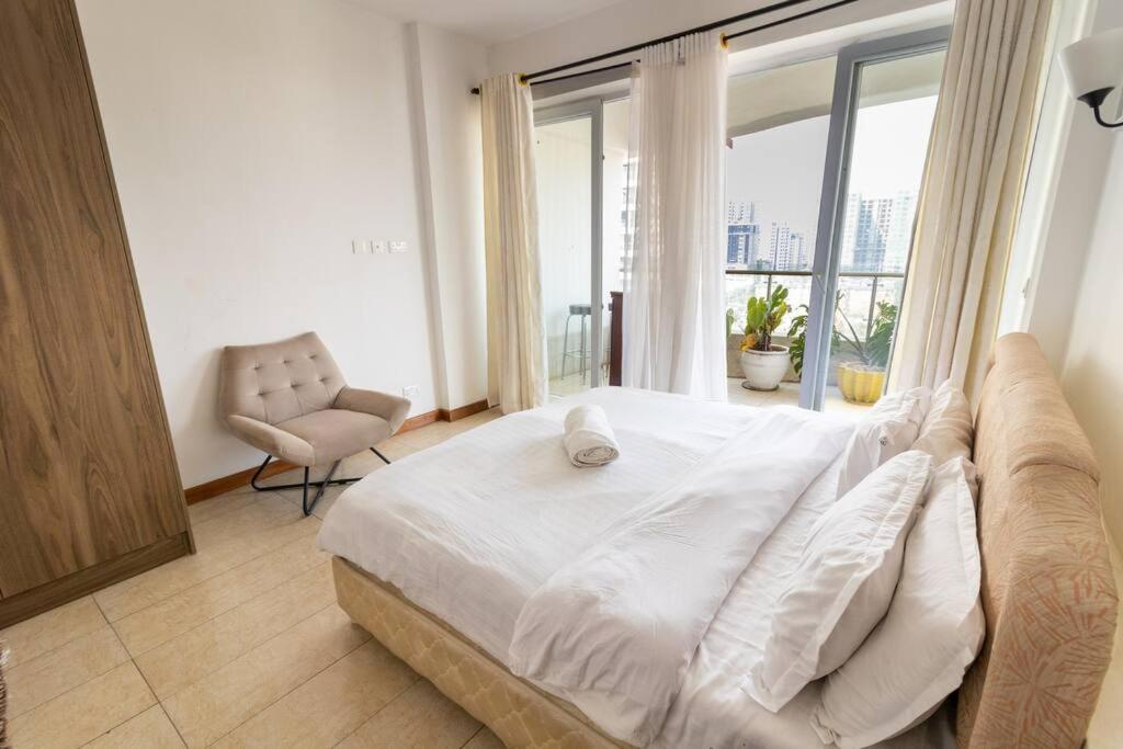 Apartment Elegant 2 Bed In Kilimani With Balcony Views