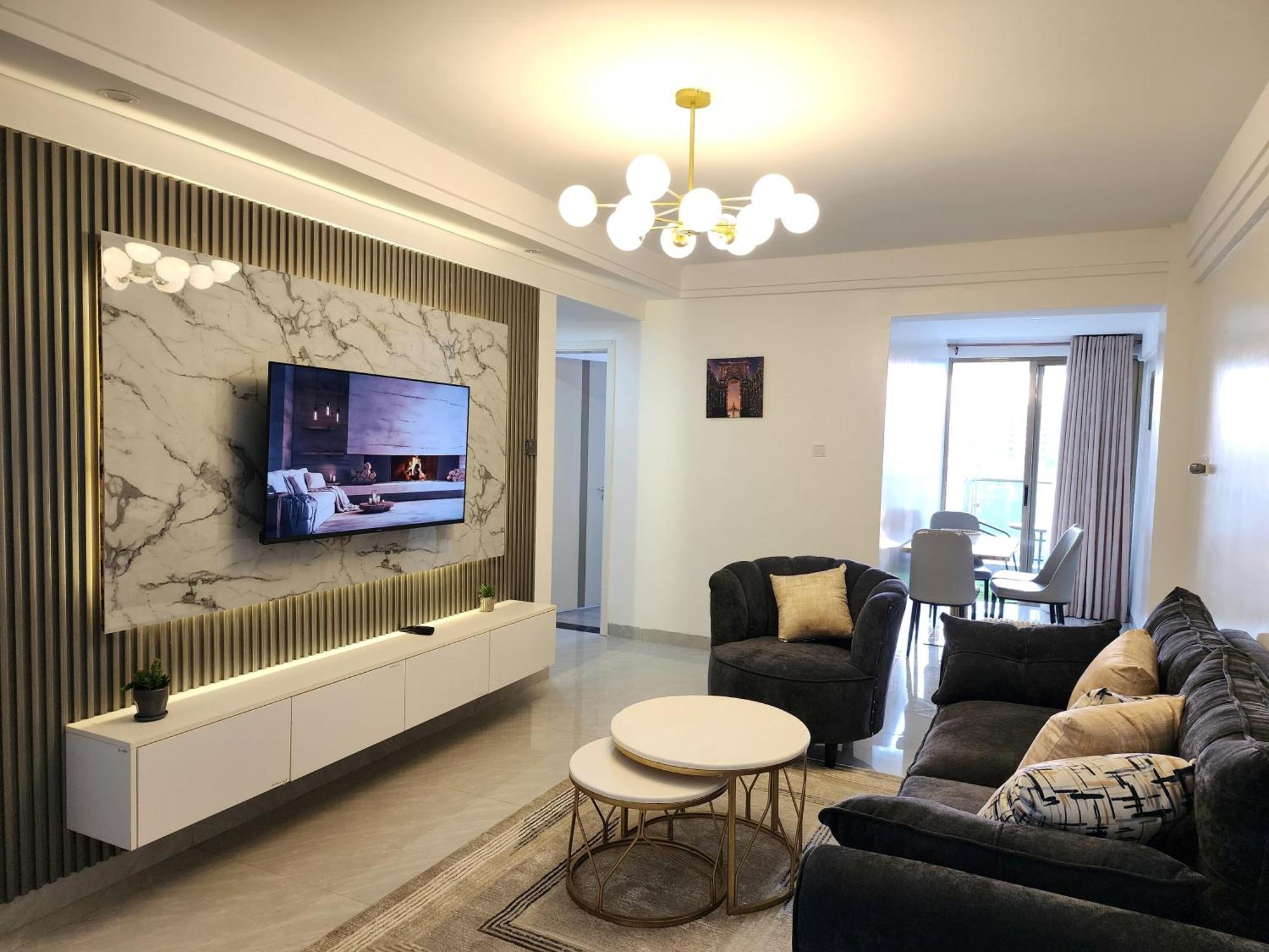 Celestial Modernly Furnished Two Bedroom With Amazing Views Heated Swimming Pool ,children Playground ,ample Private Parking Space And Rooftop Chill Spot