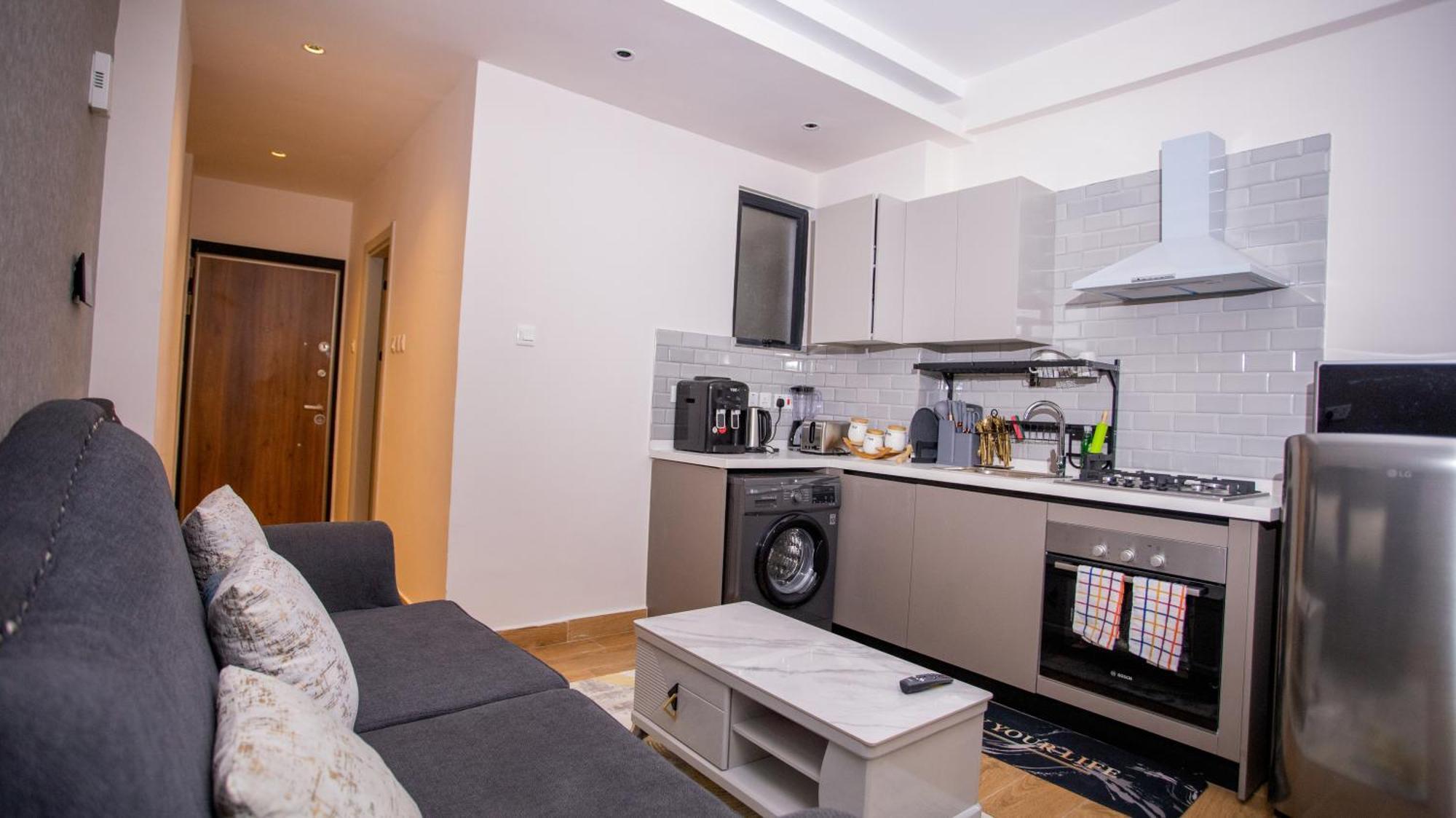 Wilma Towers Kilimani-one Bedroom With Gym, Swimming Pool, Sauna, Steam Room-kilimani Luxe Loft Bed & Breakfast