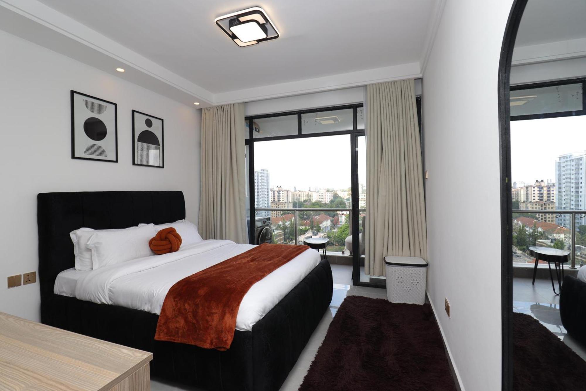 Stylish 1br In Kilimani With Views From The 15th Floor Apartment Nairobi